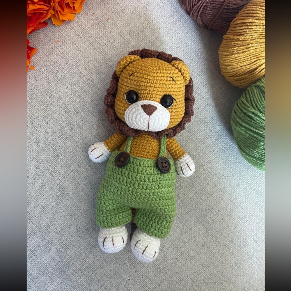‼️Crochet/Handmade Lion toy for kids ‼️